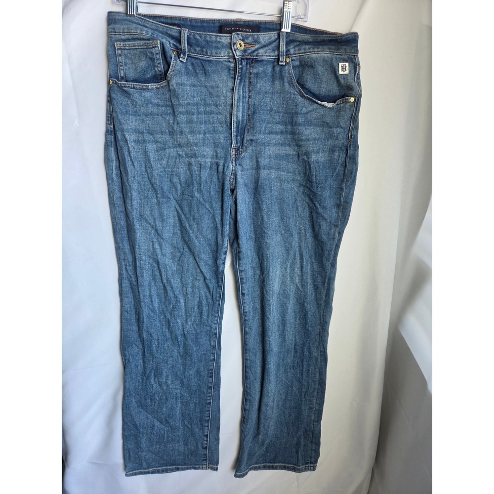 Tommy Hilfiger Tribeca Straight Jeans Womens Blue Medium Straight Mid